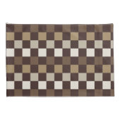 Housse D'oreillers Earthy minerals checkerboard pattern (Dos-Droit)