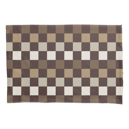 Housse D'oreillers Earthy minerals checkerboard pattern (devant-gauche)