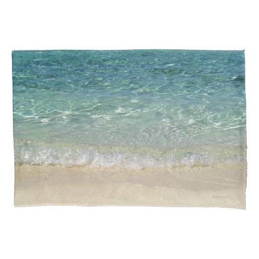Housse D'oreillers Eau tropicale bleue (devant)