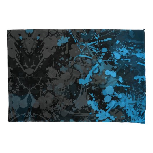 Housse D'oreillers Éclaboussures, Lignes et Chaos Vibrant (devant)