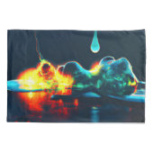 Housse D'oreillers Éclairage Liquide (Dos)