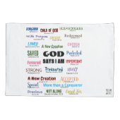 Housse D'oreillers Écriture Pillowcase (Dos-gauche)