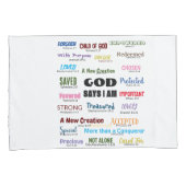 Housse D'oreillers Écriture Pillowcase (devant-Droit)