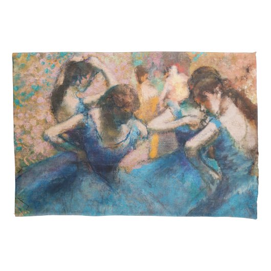 Housse D'oreillers Edgar Degas - Danseurs en bleu (devant)
