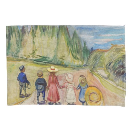 Housse D'oreillers Edvard Munch - La forêt Fairytale (devant)