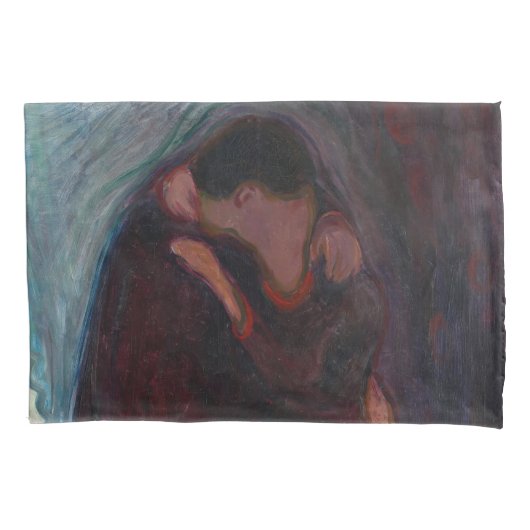 Housse D'oreillers Edvard Munch - Le baiser (devant)