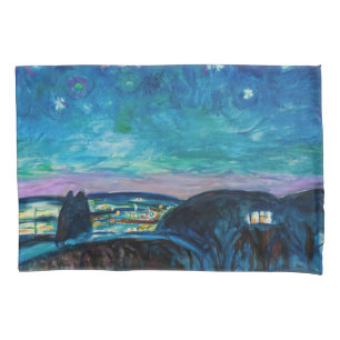 Housse D'oreillers Edvard Munch - Nuit étoilée 1922