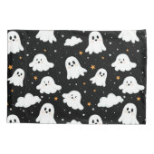 Housse D'oreillers Éffrayant mignon Halloween Ghost Nuageux Star Sky (Dos)