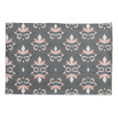 Housse D'oreillers Élégance florale gris foncé (Dos)