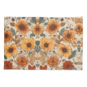 Housse D'oreillers Élégance florissante : Floral Design Pillowcase (Dos)