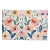 Housse D'oreillers Élégance florissante : Floral Design Pillowcase (Dos)