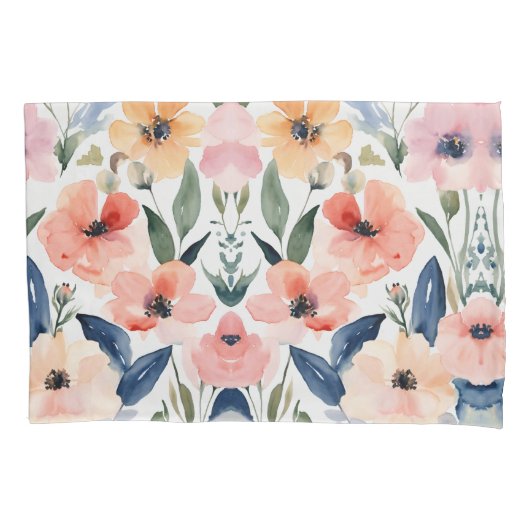 Housse D'oreillers Élégance florissante : Floral Design Pillowcase (devant)