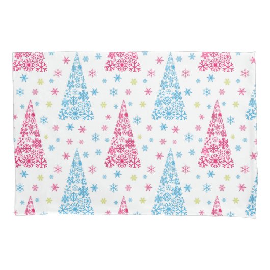 Housse D'oreillers Élégant arbre de Noël moderne (devant)