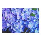 Housse D'oreillers Élégant bleu violet clair magenta hydrangée floral (Dos)