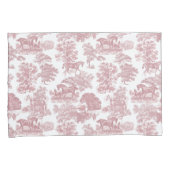 Housse D'oreillers Elégant Chic Rose Rustique Horses Toile (devant-Droit)