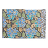 Housse D'oreillers Élégant Fleur Bleu Périwinkle Floral Classic (Dos)