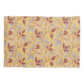 Housse D'oreillers Elegant Floral Pattern with Red and Blue Leaves (Dos-gauche)