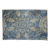 Housse D'oreillers Elégant Mandala Blue Whimsy Design (devant-gauche)