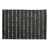 Housse D'oreillers Elégant moderne perles d'or cercles Motif points | (Dos-gauche)