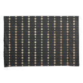 Housse D'oreillers Elégant moderne perles d'or cercles Motif points | (devant-Droit)