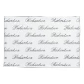 Housse D'oreillers Élégant monogramme moderne mariage garde cadeau (Dos)