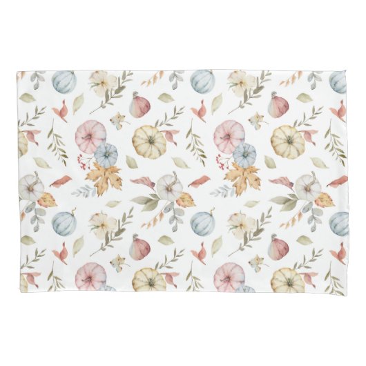 Housse D'oreillers Elégant Motif d'aquarelle d'automne (devant)