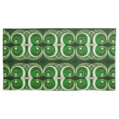 Housse D'oreillers Élégant motif en spirale M vert vert miroir (devant)