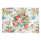 Housse D'oreillers Elégant motif floral avec élément de design Rose (devant-gauche)