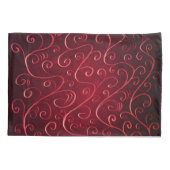 Housse D'oreillers Élégant Motif Red Swirl (Dos)