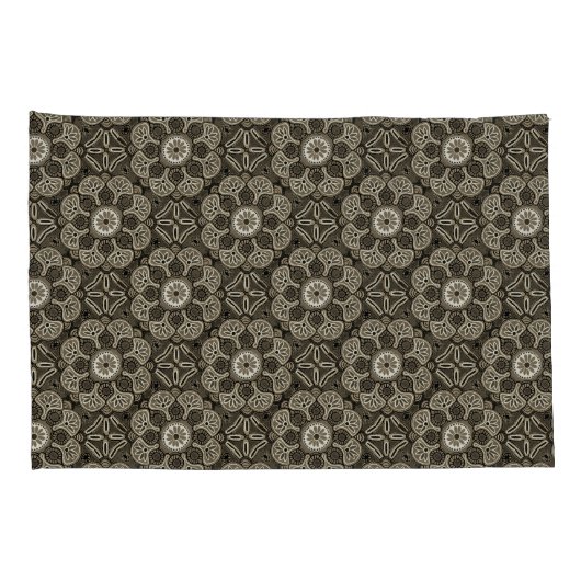 Housse D'oreillers Élégant Pillowcase Médaillon (Dos-Droit)