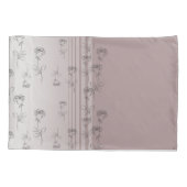 Housse D'oreillers Élégant Rose de pinceau floral (Dos)