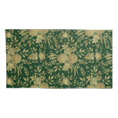 Housse D'oreillers Elégant Rose d'or vert design floral (Dos-Droit)