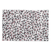 Housse D'oreillers Elegant Rose Gold Black Leopard Pattern (Dos-gauche)