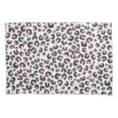 Housse D'oreillers Elegant Rose Gold Black Leopard Pattern (devant-gauche)