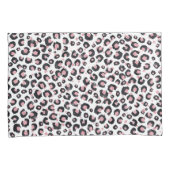 Housse D'oreillers Elegant Rose Gold Black Leopard Pattern (devant-Droit)