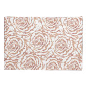 Housse D'oreillers Elégant rose romantique or rose motif image (Dos)