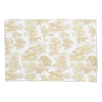 Elégant Rustique Chic Beige Blanc Cheval Toile