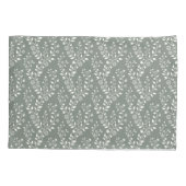 Housse D'oreillers Elegant Sage Cream Minimalist Boho Floral Pattern (Dos)