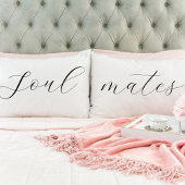 Housse D'oreillers Élégant script romantique des coqs