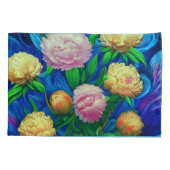 Housse D'oreillers Elégante Collection de Belle Peony (Dos)