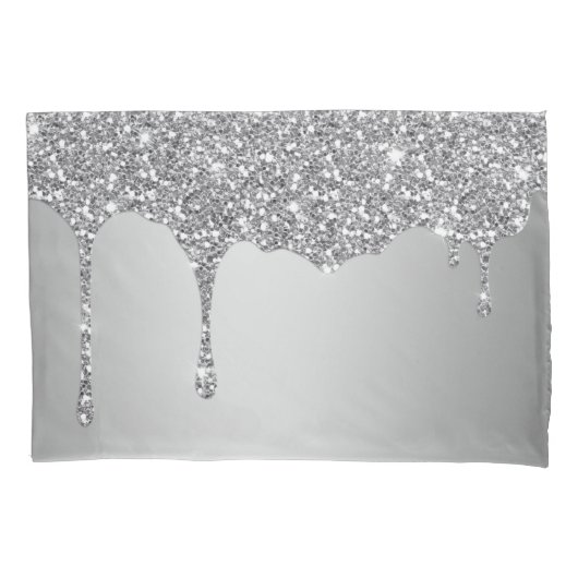 Housse D'oreillers Élégante texture parties scintillant Pillowcase (devant)