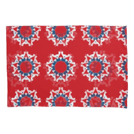 Housse D'oreillers Élément rond Motif sans couture (devant)