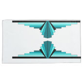 Housse D'oreillers Éléments Art déco en vert turquoise (devant-Droit)