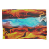 Housse D'oreillers Eléments Chauds Et Froids Acrylique Verser Abstrai (devant-gauche)