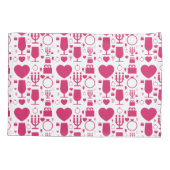 Housse D'oreillers éléments de motifs de la Saint-Valentin (Dos-gauche)