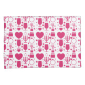 Housse D'oreillers éléments de motifs de la Saint-Valentin (devant-Droit)