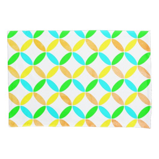 Housse D'oreillers Ellipse Motif Art Abstrait (devant)