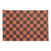 Housse D'oreillers Ember and ash checkerboard pattern (Dos-Droit)