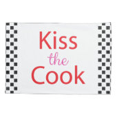 Housse D'oreillers Embrasse Le Cuisinier (Dos)