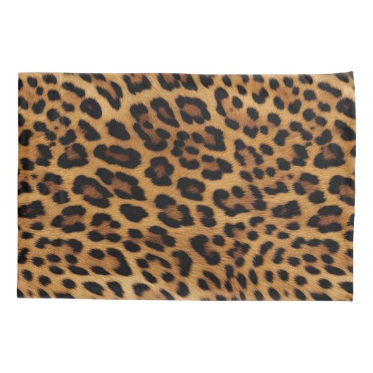 Housse D'oreillers Empreinte de léopard Brown chic (Dos-gauche)